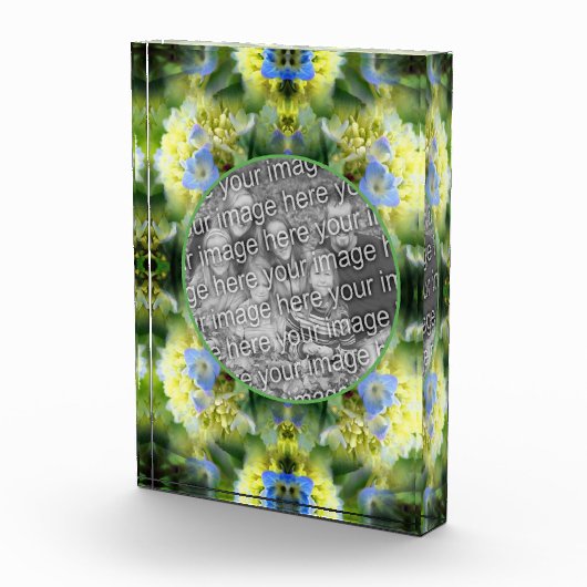 青あじさい花あなた自身を作成 フォトブロック (右)