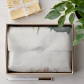 青あじさい花のフランスの消印の切り離 薄葉紙 (ギフト)