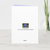 青あじさい花の母の日のカード カード (裏面)