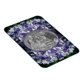 青あじさい花びらフレーム写真の追加 マグネット (右側)