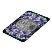 青あじさい花びらフレーム写真の追加 マグネット (左側)