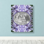 青あじさい花びら自分の写真を作成 キャンバスプリント (インサイチュ (ウッドフロア))