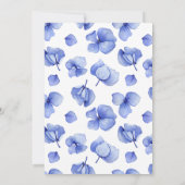 青あじさい花びら非写真 セーブザデート (裏面)