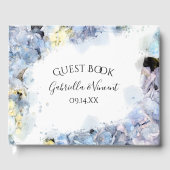 青あじさい花ウォーター結婚カラー ゲストブック (正面)