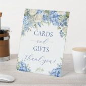 青あじさい花カードとギフトパーティーサイン 台座サイン (インサイチュ)