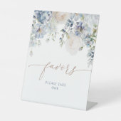 青あじさい花シャワーウィズサイン 台座サイン (正面)