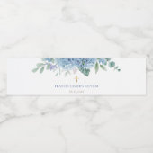 青あじさい花バプテスマ ペットボトルラベル (シングルラベル)