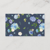 青あじさい花ベビーシャワー予約リクエスト エンクロージャーカード (裏面)