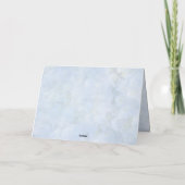 青あじさい花ラブアンドカー感謝していド 招待状 (裏面)