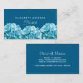 青あじさい花屋 名刺 (正面/裏面)