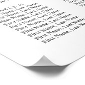 青あじさい赤面バラ16テーブル座席表 ポスター (角)