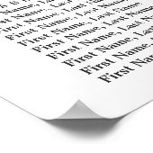 青あじさい16テーブル結婚の座席表 ポスター (角)