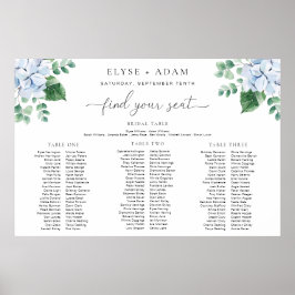 青あじさい3宴席グラフフォームのボード ポスター