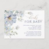 青あじさい&バラ花ブックリクエストカード エンクロージャーカード (正面)