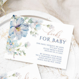 青あじさい&バラ花ブックリクエストカード エンクロージャーカード