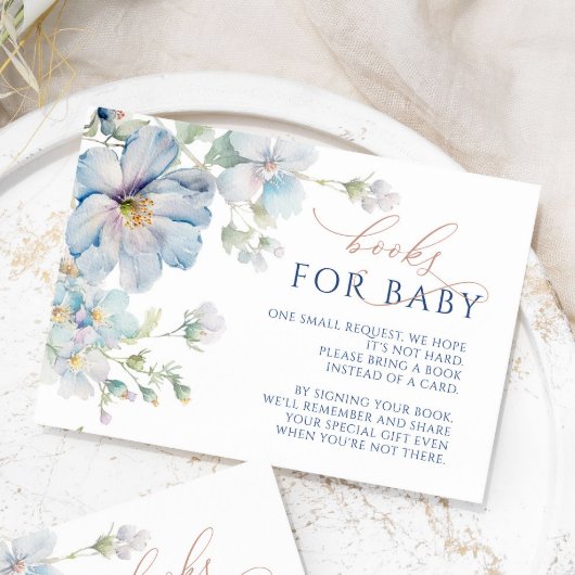 青あじさい&バラ花ブックリクエストカード エンクロージャーカード