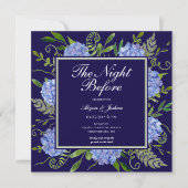 青あじさいQRコードの前夜 招待状 (正面)