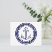 青いいかりとロープ ポストカード (スタンド正面)