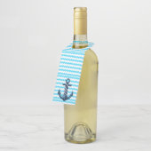 青いいかりと青い波 ボトルネックタグ (アングル)