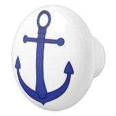 青いいかりの航海のなテーマのキャビネットのノブ セラミックノブ (右)