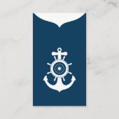 青いいかりの航海のな名刺 名刺 (裏面)