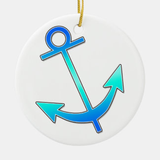 青いいかり セラミックオーナメント