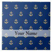 青いいかり タイル (正面)