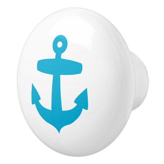 青いいかり-船員のテーマ航海のな海の海 セラミックノブ (右)