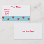 青いいちご 名刺 (正面/裏面)