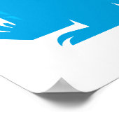 青いおっちょこちょいの怪物 ポスター (角)