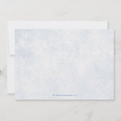 青いおとぎ話の結婚式の保存日付 セーブザデート (裏面)