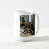 青いおばパーソナライズされたあちゃんエスト20XX写真マグを追加 コーヒーマグカップ (正面右)