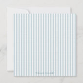 青いおむつのベビーシャワー招待状のカメ 招待状 (裏面)