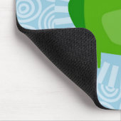 青いおもしろいカエル – かわいいフロギー マウスパッド (コーナー)