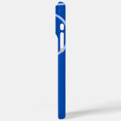 青いおもしろいiPhone / iPadケース上の円とループ Case-Mate iPhoneケース (裏面 / 左)