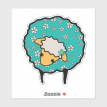 青いお洒落フリースと花のプリント