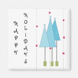 青いお洒落木 マグネット