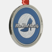 青いかかとの社会のクリスマスのオーナメント メタルオーナメント (右)