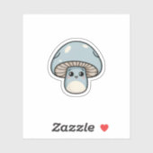 青いかわいい シール (シート)