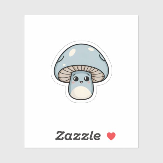 青いかわいい シール (シート)