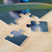 青いかわいらしジェイとライラック ジグソーパズル (側面)