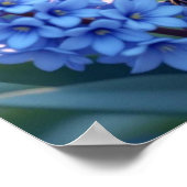 青いかわいらしジェイとライラック ポスター (角)