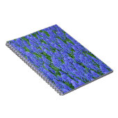 青いかわいらしムスカリ ノートブック (右側)