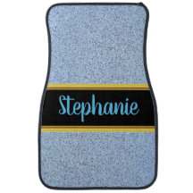 青いかわいらし大理石のデザインを持つモノグラム金ゴールド