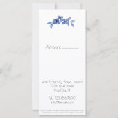 青いかわいらし水色の可愛い女の子バラ-フローラ (裏面)