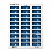 青いかわいらし湖に浮かぶ白い白鳥 ラベル (フルシート)