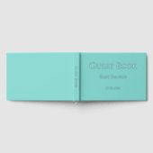 青いかわいらし赤ちゃんシャワー ゲストブック (全面)