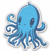 青いか シール (正面)