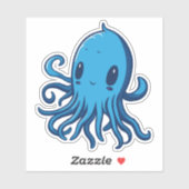 青いか シール (シート)