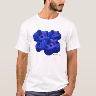 青いきのこ、Actinodiscus sp。 珊瑚 Tシャツ